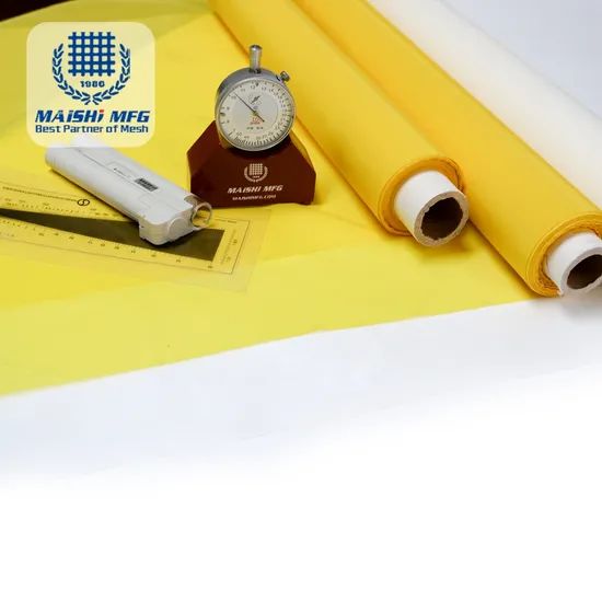 Polyester Screen Printing Mesh Fabric Model NO. 337 Elasticity Low Width 0.6m-3.6m Trademark MAISHI HS Code 5911200090 Origin Hebei, - Image 1