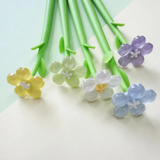 Vibrant Daisy Gel Pens for Effortless Writing Experience Weight 13G Size 24*3cm Color Black Refillable Yes Model NO. - Image 6