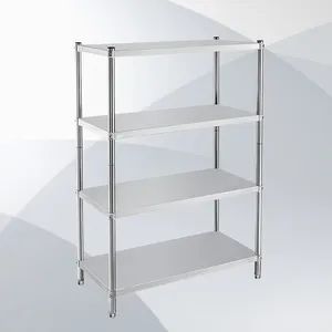 Stainless Steel Shelves Free Standing Storage Racking Size Medium Shape Common Color Slivery Packaging Set Design Simple - Image 3