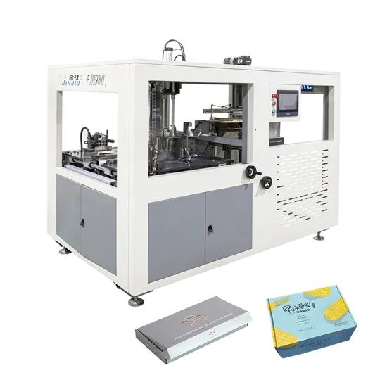 Small Size Kraft Paper Box Making Folding Machine for Snacks Packaging - Image 1