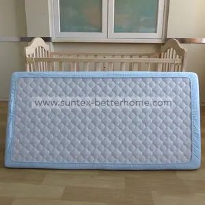 Custom 100% Cotton Muslin Baby Waterproof Fitted Crib Sheet Style Plain Technics Woven Pattern Printed Age Group Babies Design Stars Print - Image 3
