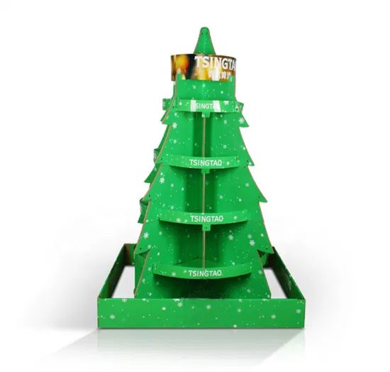 Cardboard Decorative Christmas Tree Stand, Christmas Decoration - Image 1