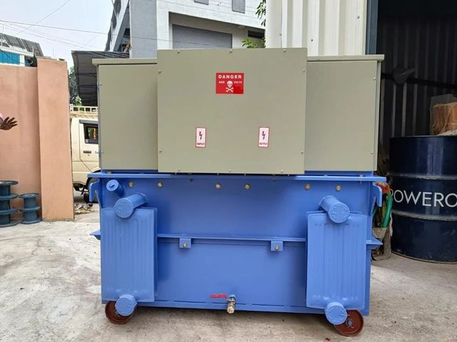 ECHOGEN 150 Kva Three Phase Oil Cooled Servo  Stabilizer Brand ECHOGEN Type Automatic Phase Three Phase Servo Motor Drive - Image 4