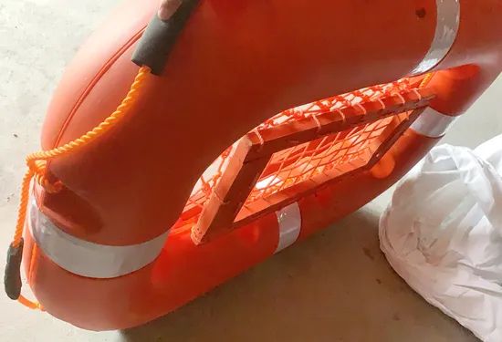 Lifesaving Buoy Raft for Fishing Boats Flood Control Vessels Color Orange Model NO. BZ Material HDPE Type Life Boat Origin - Image 3