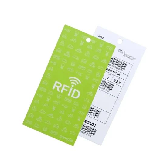 Free Sample RFID Hangtag Labels RFID Garment Shoes Tags for Clothes Shoe Inventory Retail Management - Image 1