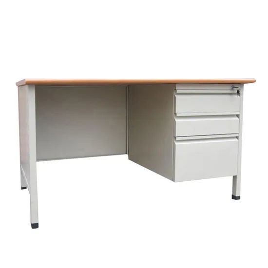 Wholesale MDF Desktop Steel Office Table with 3 Drawer Cabinet Computer Table - Image 6