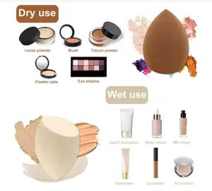 Blender Sponges Makeup Sponge Set Multi-Colored with 1 Mini Makeup Sponge - Image 3