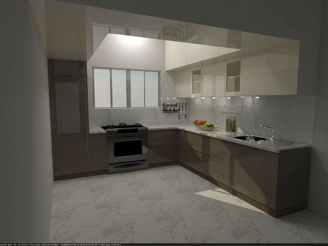 Modern German Modular Kitchen Brand Home style Finish Matte & Gloss Warranty 10-15 Years Kitchen Shape L Shape 3D Design Available - Image 1