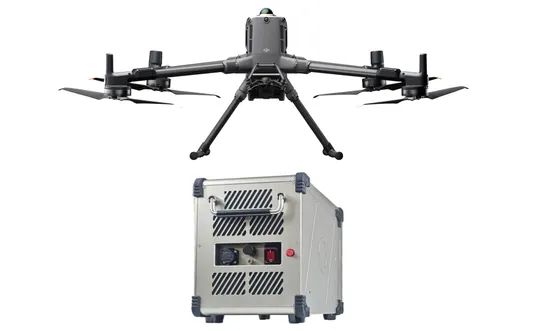 Tethered Flying Machine Tether Drone Station for Dji Matrice 400 Long Time Security Flying with ...