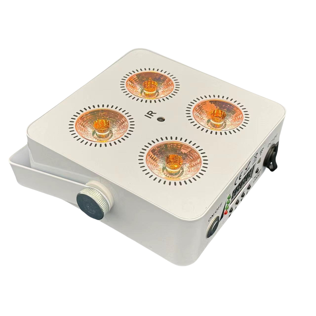 10Pc Battery Powered Uplights Rechargeable Par Can 4x18W RGBWA+UV Flight Case - Image 4