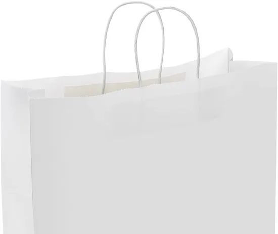 Reinforced Bottom Custom Size White Extra Large Kraft Bags Color White Origin China Hardness Soft OEM Available Material Paper - Image 2