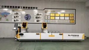 Automatic CNC Window Door Making UPVC Window Machine Double Head Cutting Saw Machine - Image 3