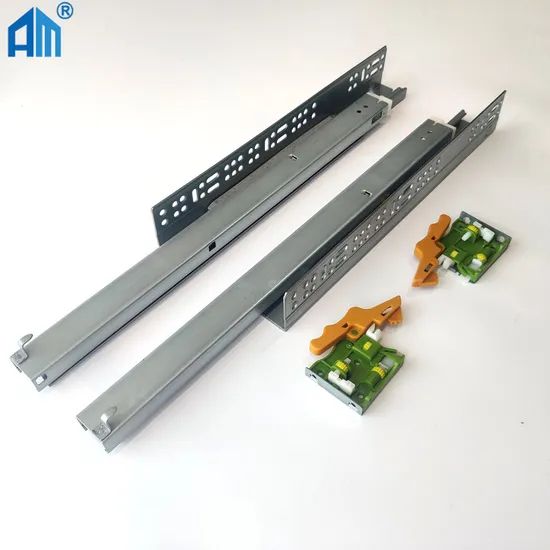 Push to Open Hidden Telescopic Rails Undermount Concealed Drawer Slide - Image 5