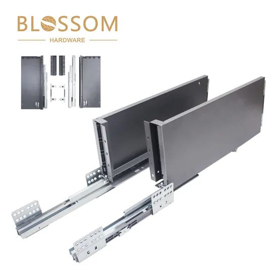 Soft Closing Undermount Drawer Slides Slim Drawer Box - Image 5