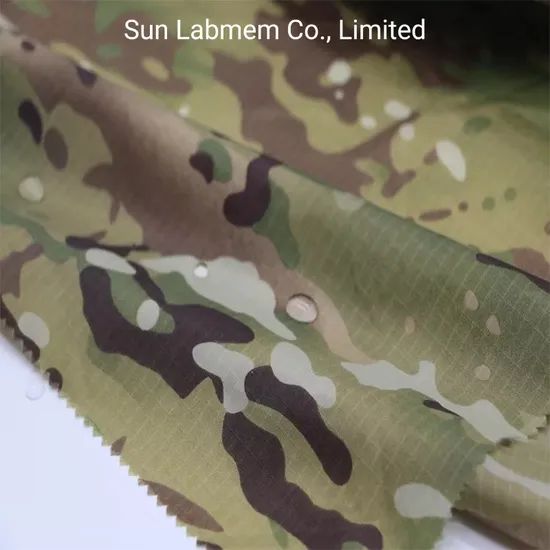 Camouflage Printed Nylon Ripstop Fabric - Image 2