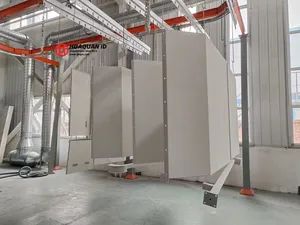 Industrial Paint Spray Booth with Work Platform and Safety Railing - Image 5