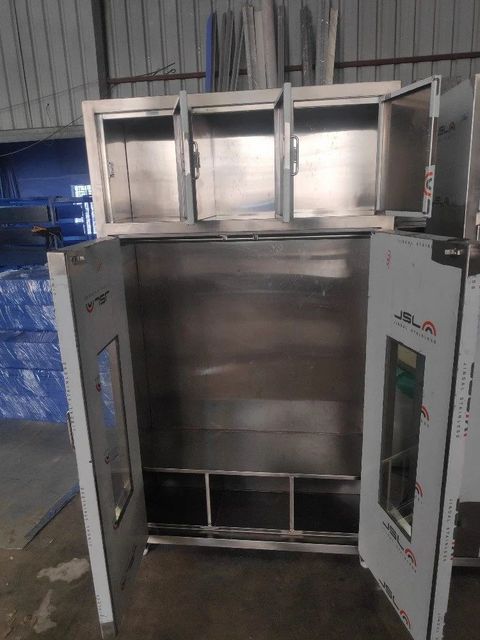 Ss Garment Storage Cabinet Color White Lighting Type White Material Stainless Steel Country of Origin Made in India Usage/Application Garment Storage - Image 1