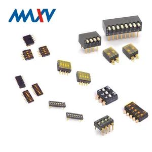 Switch-DIP Type 0.1A 50VDC Slide Type Plastic 1-12 Position DIP Switch - Image 1