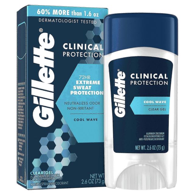 Gillette Clear Gel Antiperspirant and Deodorant for Men Tropical Breeze Scent 3.8 oz - Image 4