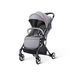 Hot Selling Newborn Comfortable and Light Baby Stroller G.W. 8kg N.W. 7.5kg MOQ 100 PCS Material Linen Folded Foldable Model NO. L1113 - Image 2
