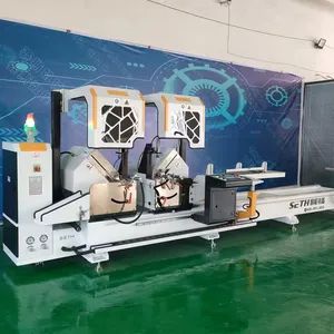 Window Machine Manufacture PVC/UPVC Window and Door Making Machine Double Head Mitre Saw Cutting Saw Machine - Image 3