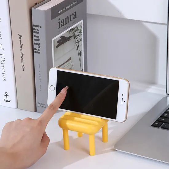 Creative Chair Design Desktop Phone Holder Adjustable Mobile Phone Holder Stand - Image 4