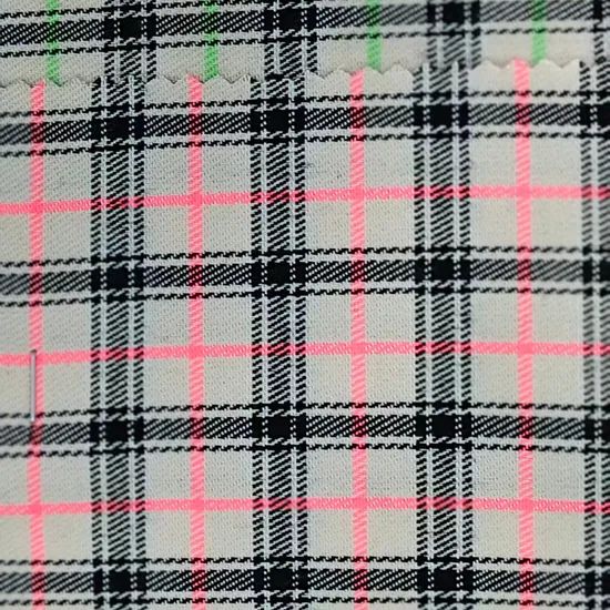 Tr Checkered Fabric Polyester Rayon Plaid Material for Formal Suits & Skirts - Image 5