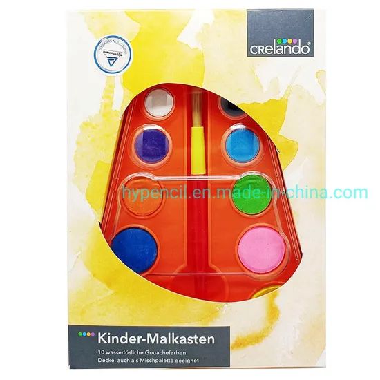 Crelando-8 Jumbo Water Color Cakes 12Color Plastic Art Paints Customized 15D Sample MOQ100 - Image 6