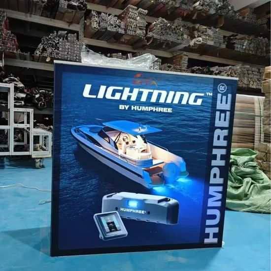 Custom Trade Show Counter Portable Backlit Exhibition Counter Promotion Reception Table - Image 6