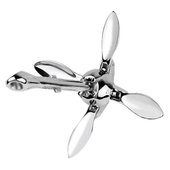 Small Boat Grapnel Folding Anchors Type Hose OEM Accept Color Silver Material Steel Materials Carbon HS Code 7326199000 Trademark SHENGHUISS - Image 2