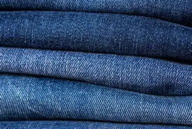 DEMIN FEBRICS Color Blue Texture Slub Stretch Material Denim - Image 1