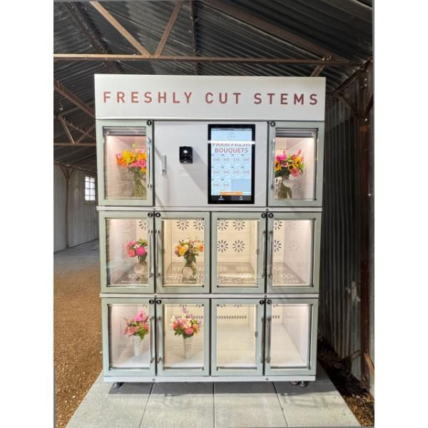 Automatic Rose Flower Vending Machine Fresh Bouquet Dispenser Refrigerated Smart Kiosk for Flower Retail Business - Image 3
