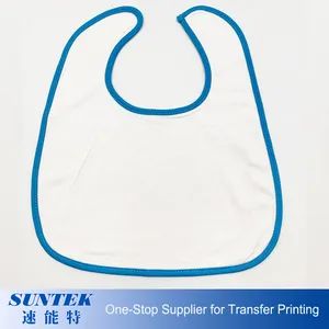 Sublimation Blank Polyester Baby Bibs - Image 3