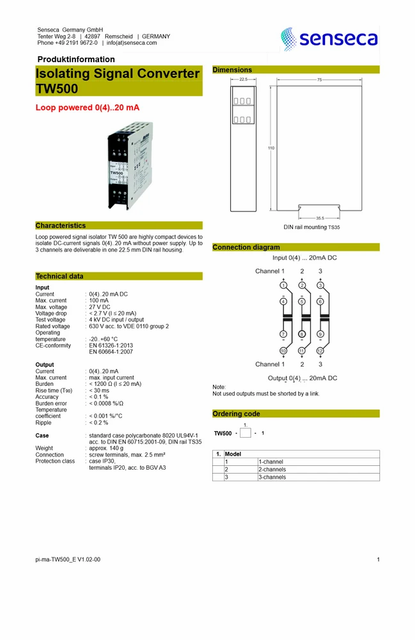 Potential isolator TW500, Vertical Brand senseca Type isolator Design Compact Rated Voltage 11 kV Mounting Type - Image 2