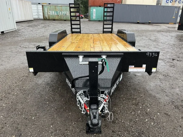 2024 Rice Trailers 7×16 10K Equipment Hauler w/D-Rings, Spare Mount, & Toolbox - Image 3