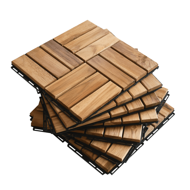 Best Selling Brandnew Interlocking Teak Wood Decking Tiles from Viet Nam - Image 4
