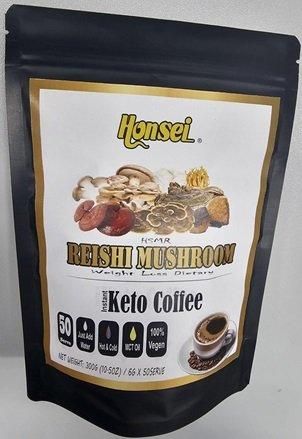 Honsei Instant Reishi Ganoderma Mushroom Coffee - Image 1