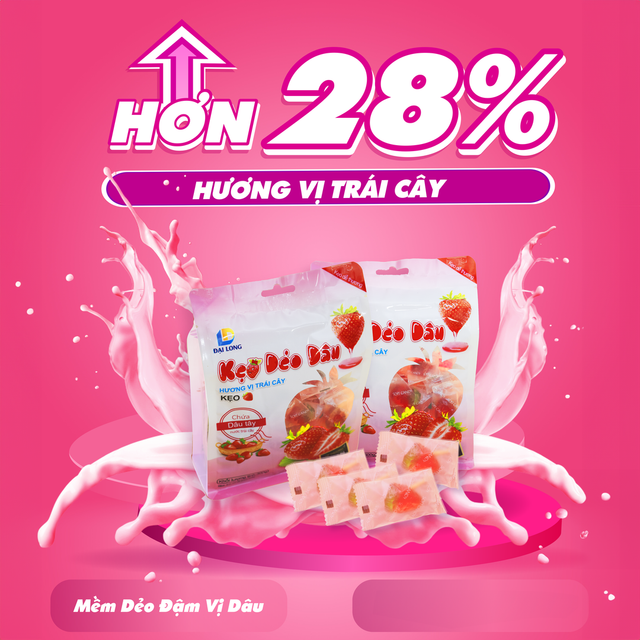 DAI LONG 4D STRAWBERRY-SHAPED MARSHMALLOWS - Image 1