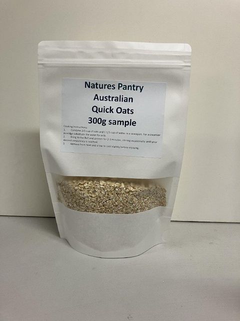 Natures Pantry Australian Rolled, Quick or Instant Oats 800g. With the possibility of having the importer/distributor details printed on the bag. - Image 3
