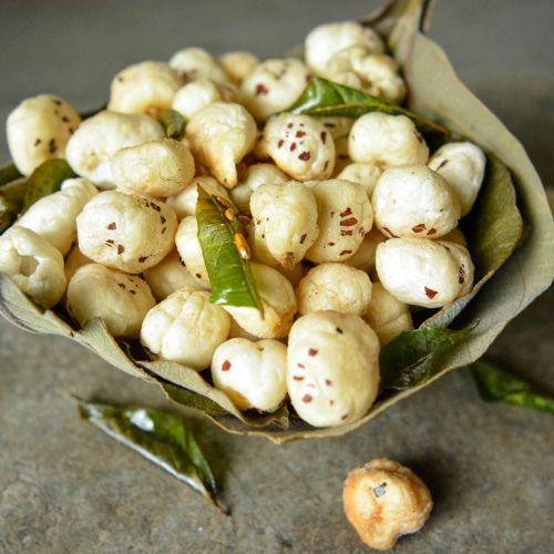 Foxnut Texture Crunchy Appearance Fresh And Natural Form Snack Or Ingredient For Cooking Flavor Roasted, Raw, And Naturally Flavored - Image 1