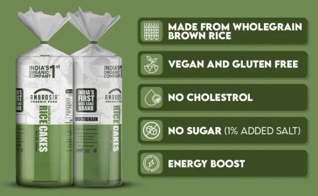 Brown Rice Cakes Texture Crunchy Fat Content Low In Fats Sugar Content Sugar-free Gluten Status Gluten-free Flavor Naturally - Image 4
