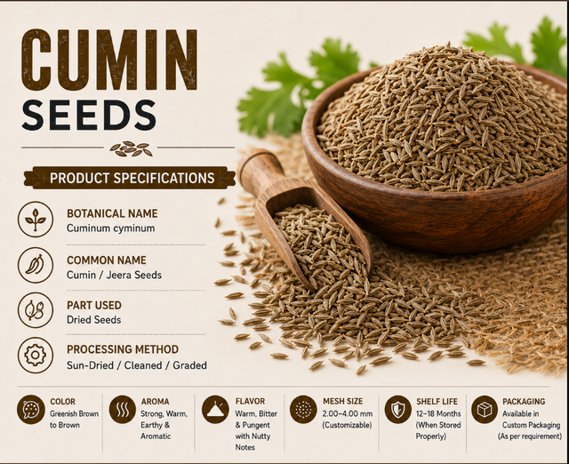 Whole Cumin Seeds (Cuminum Cyminum) Natural Sortex Clean Jeera, Export Grade Indian Spice - Image 4