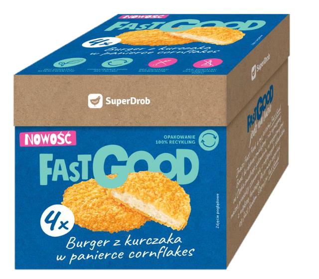 Chicken burger in cornflakes breadcrumb - Image 1