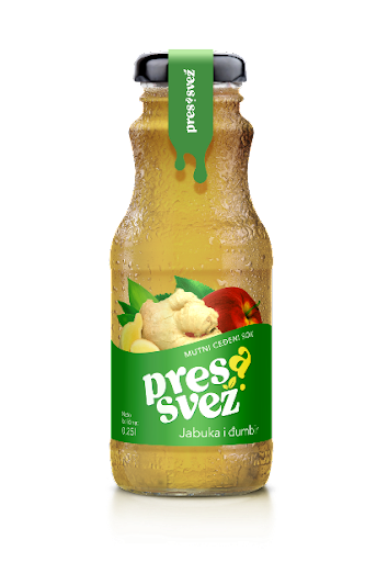natural squeezed apple-ginger juice Color Cloudy Texture Cloudy Primary Ingredients Apple And Ginger Flavor Profile Bold Ginger And Sweet - Image 1