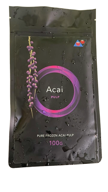 Açai Pure Frozen Pulp  Texture Pulp Color Deep Purple Purity Pure, Unadulterated Flavor Rich, Natural Flavor Processing Method - Image 1