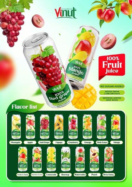 16.57 fl oz Vinut 100% Soursop Juice Drink (no sugar added) Brand Name Vinut Shelf Life 24 months Certification BRC  ,  FDA  ,  FSSC22000  ,  GMP  ,  HACCP  ,  - Image 2