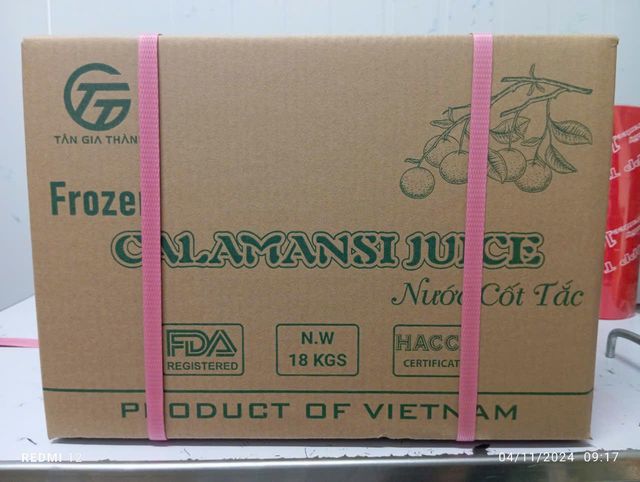 Frozen calamansi juice Place of Origin Vietnam Certification HACCP, FDA Brix Level Greater Than 8 Packaging Material Pa/pe Bag Or Bottle - Image 4