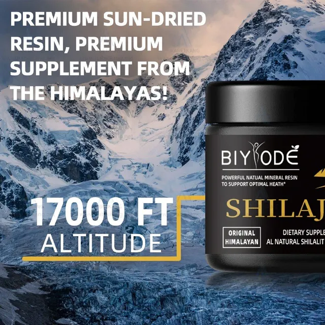 50G Shilajit Pure Organic Himalayan Shilajit Resin herbal supplement Gold Shilajit Supplement 85+ Trace Minerals & Fulvic Acid Natural E - Image 6