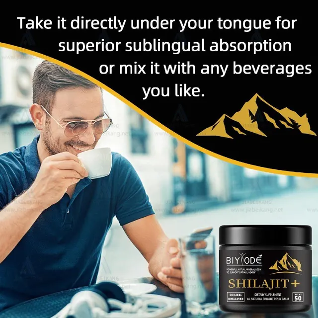 50G Shilajit Pure Organic Himalayan Shilajit Resin herbal supplement Gold Shilajit Supplement 85+ Trace Minerals & Fulvic Acid Natural E - Image 5