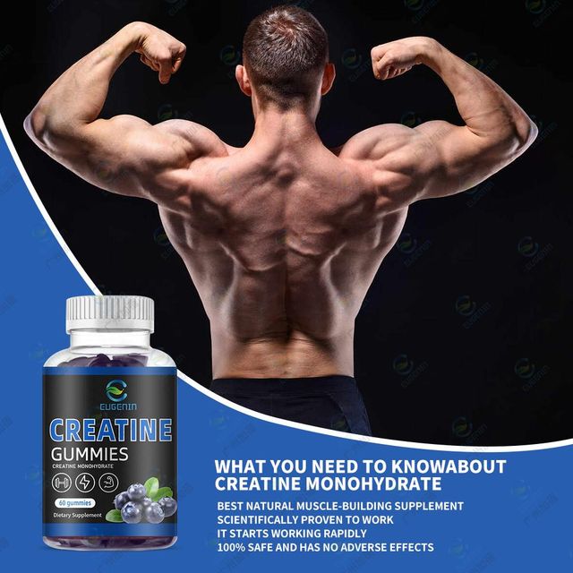 OEM ODM custom creatine gummies monohydrate black super seed muscle building energy pre sport healthcare dietary supplement - Image 3